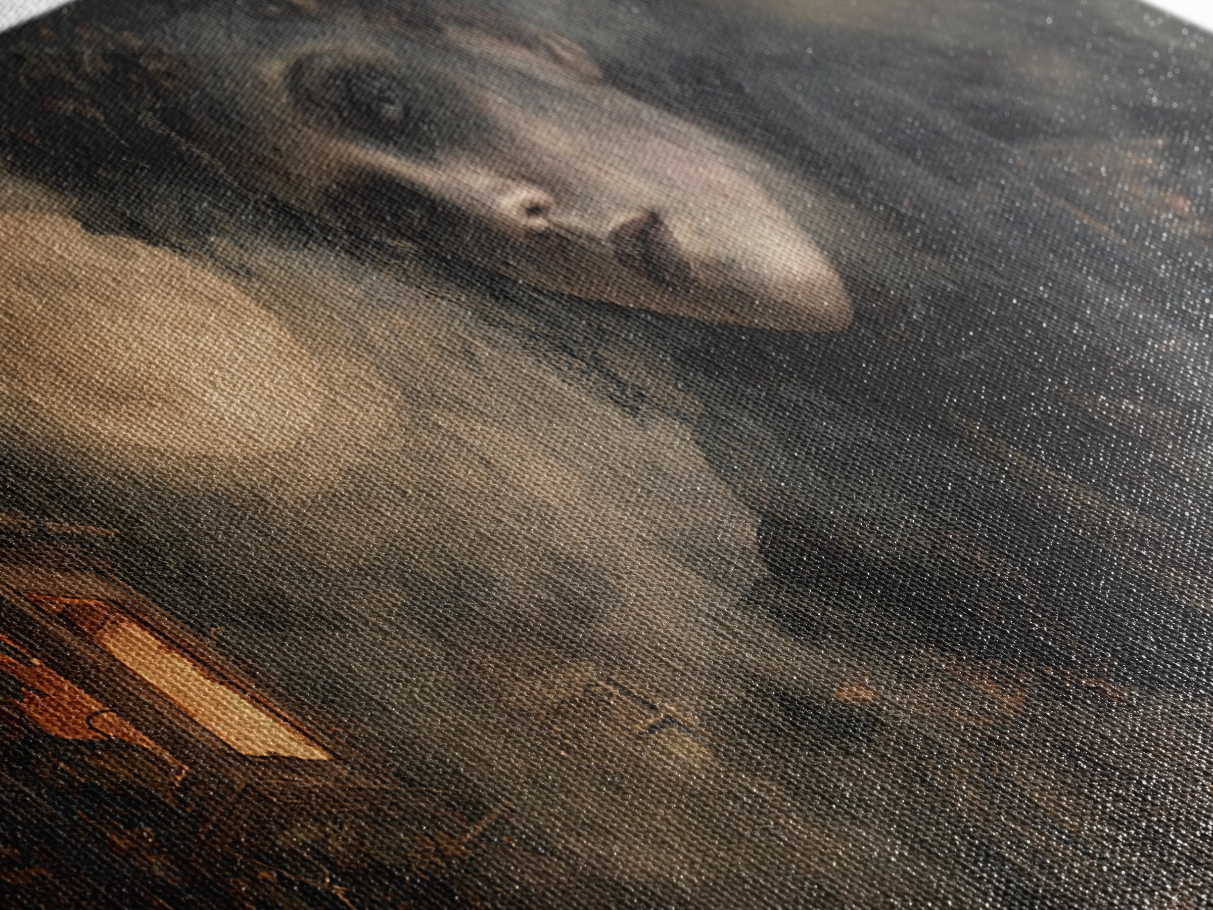 The Ash-Covered Oracle, Wide Panoramic Art, Spooky Home Decor, Canvas Print, Halloween Wall Decor, Gothic Home Decor, Seasonal Home Decor