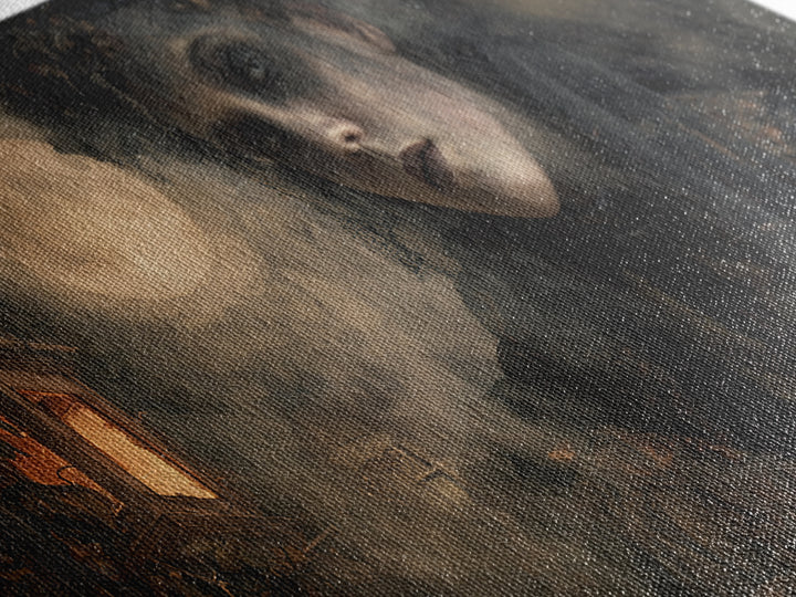 The Ash-Covered Oracle, Wide Panoramic Art, Spooky Home Decor, Canvas Print, Halloween Wall Decor, Gothic Home Decor, Seasonal Home Decor