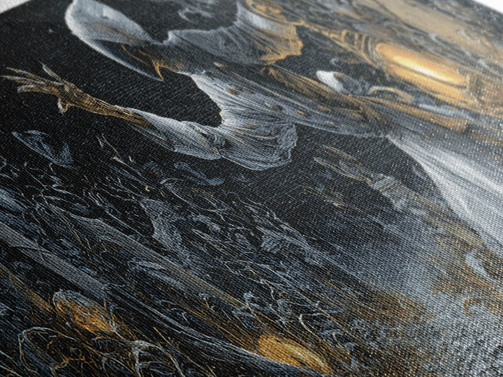 The Ghost Bakery, Extra Wide Wall Art, Spooky Home Decor, Canvas Print, Halloween Wall Decor, Gothic Home Decor, Seasonal Home Decor