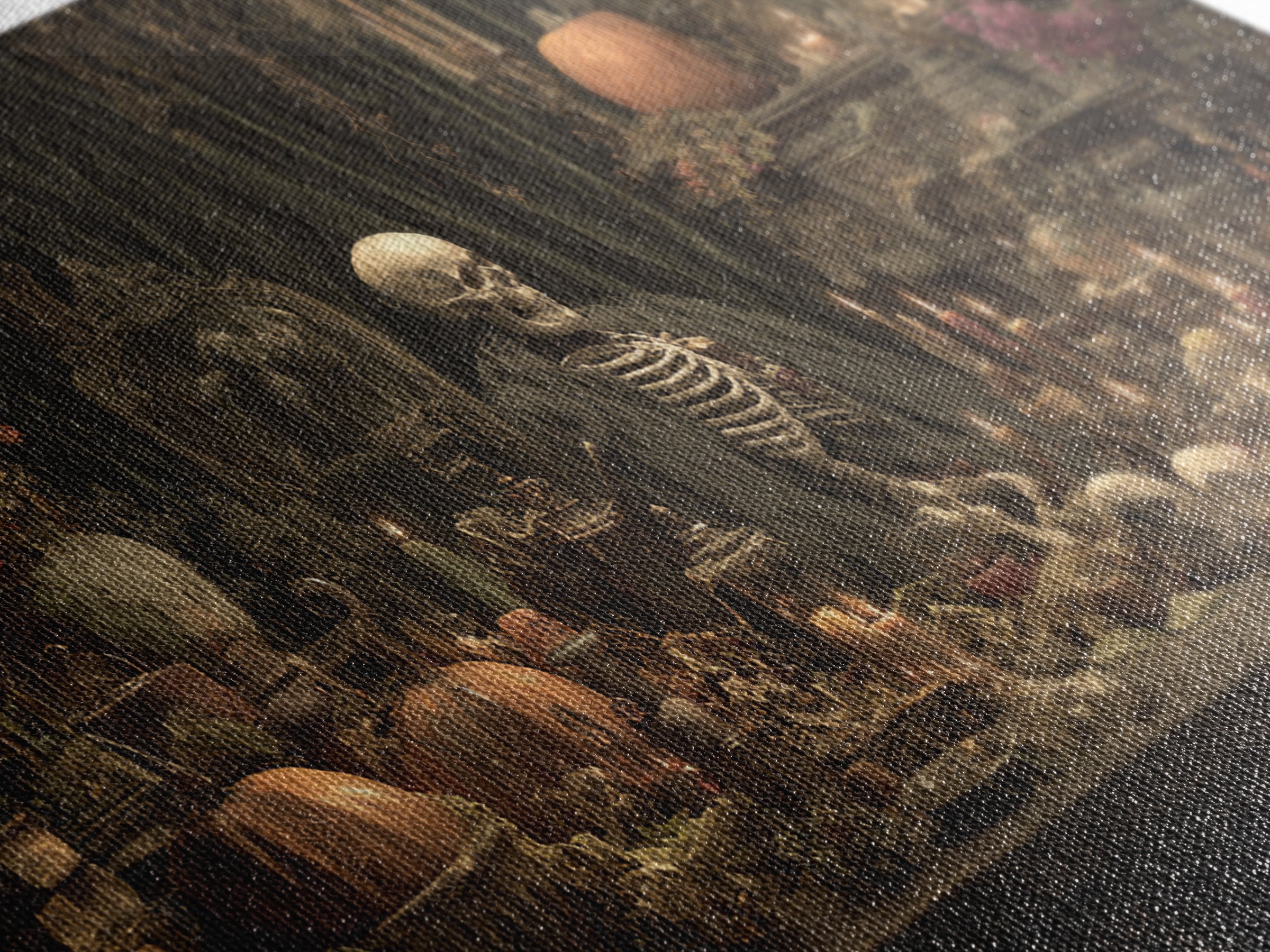 Desert Halloween, Wide Panoramic Art, Gothic Horror Wall Art, Framed Canvas Print, Halloween Wall Decor, Gothic Home Decor, Halloween Decor