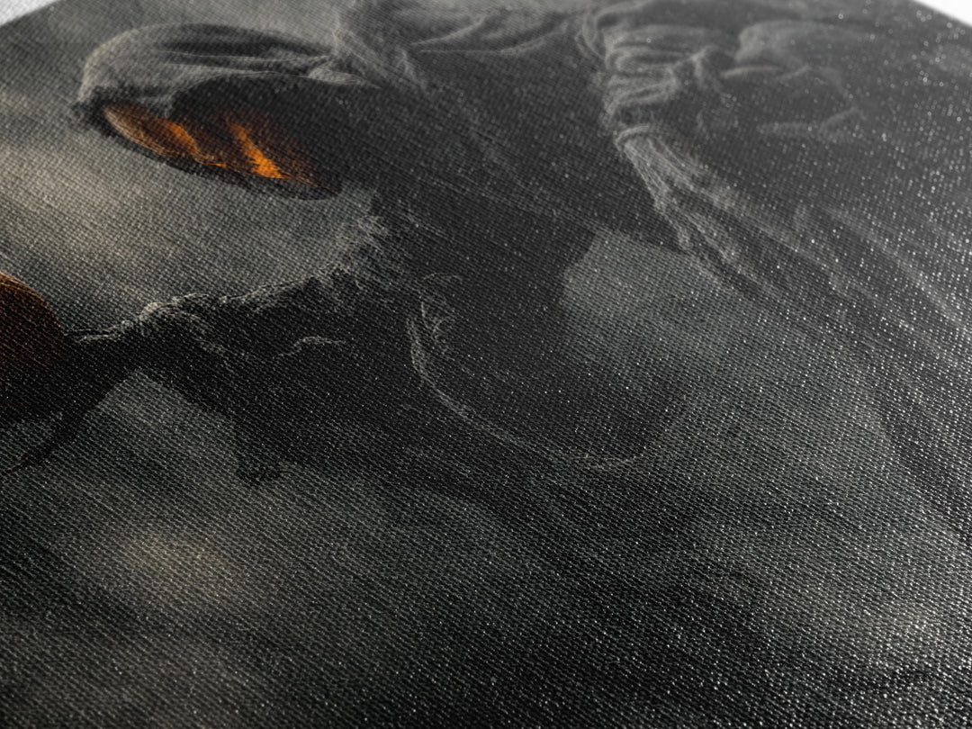 Halloween On Another Planet, Landscape Wall Art, Dark Halloween Decor, Canvas Print, Halloween Wall Decor, Gothic Home Decor