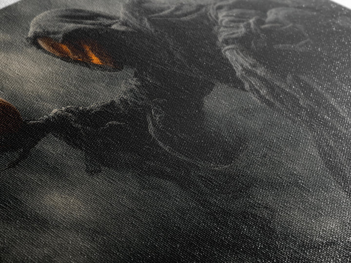 Halloween On Another Planet, Landscape Wall Art, Dark Halloween Decor, Canvas Print, Halloween Wall Decor, Gothic Home Decor
