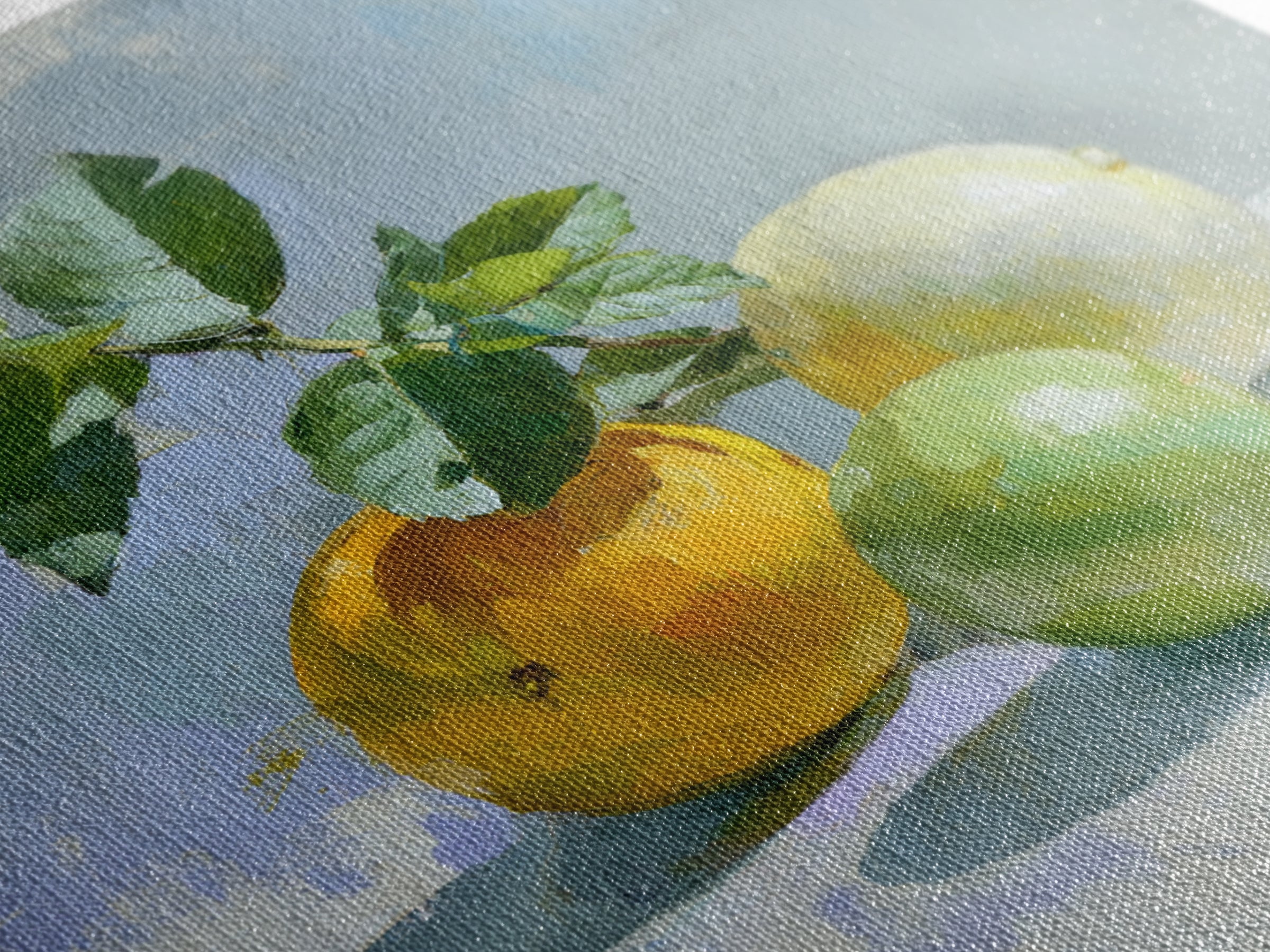 Fresh Citrus and Mint Still Life Canvas Print, Dental Office Art, Dental Office Decor, Office Decor, Calm, Science Art, DOA-1x1-31