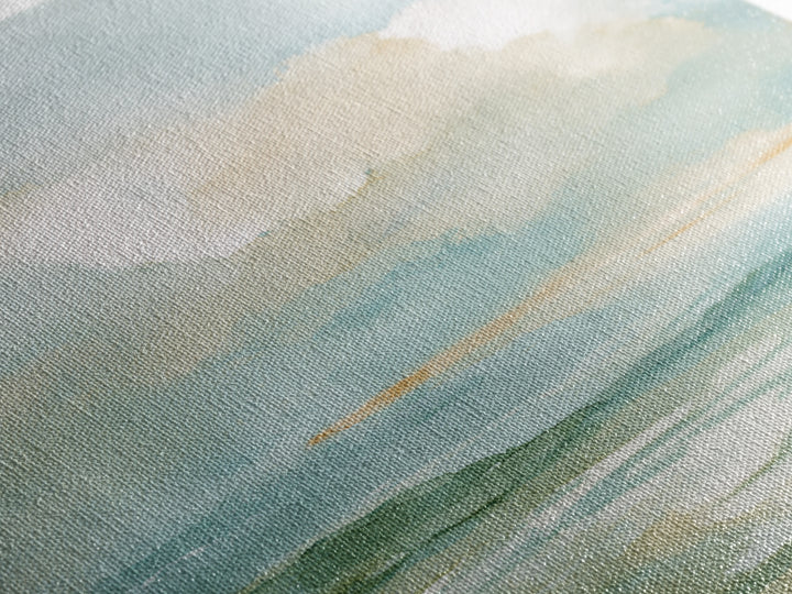 Peaceful Clouds over Open Meadow Canvas Print, Dental Office Art, Dental Office, Office Decor, Oil Painting, Calm, Room Decor, DOA-1x1-81