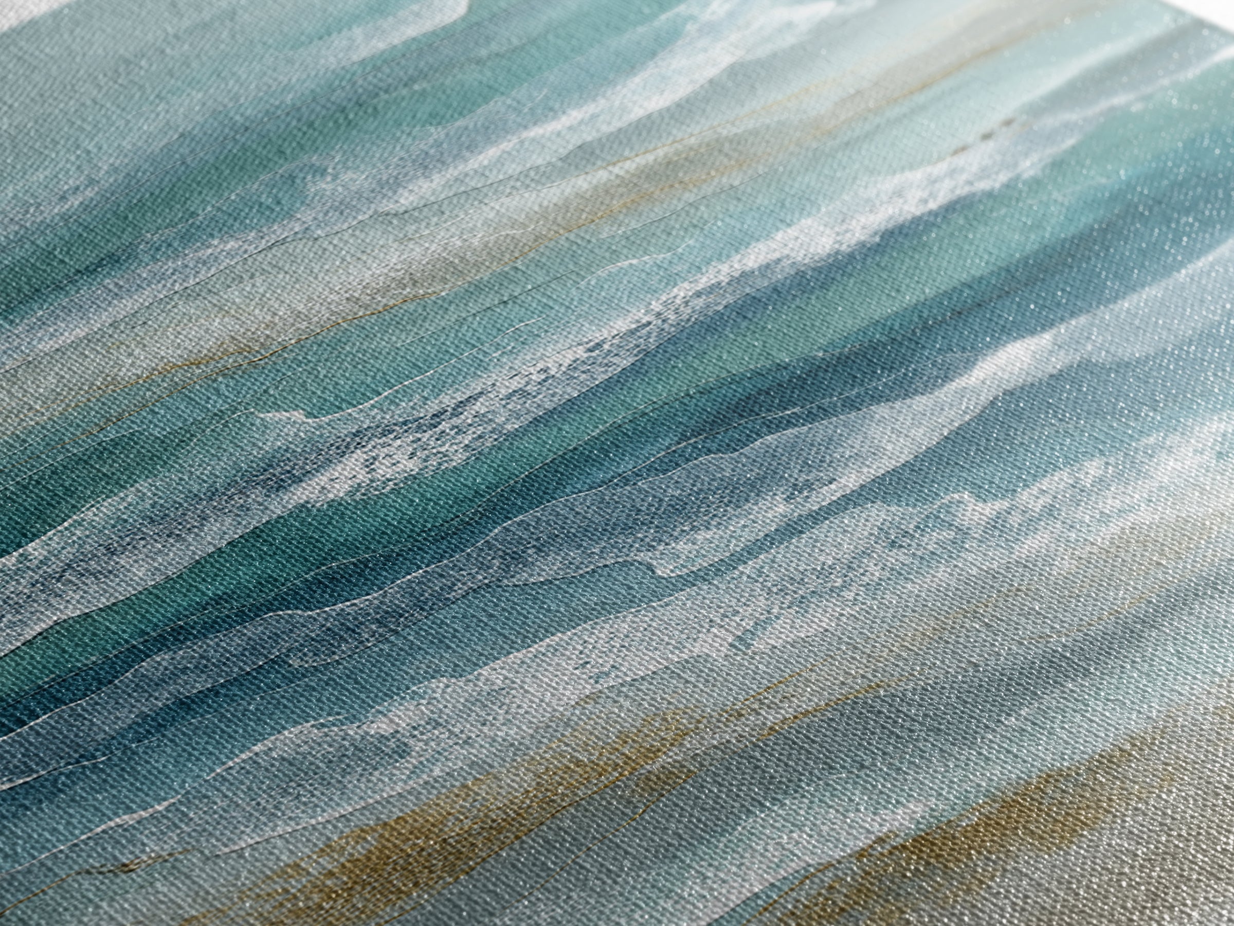 Calming Abstract Ocean Waves Framed Canvas Print, Dental Office Art, Dentist Art, Office Decor, Fine Art, Calm, Luxury Decor, DOA-1x3-61