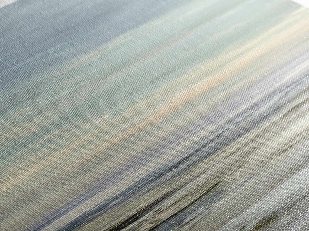 Soft Gradient Sunrise Framed Canvas Print, Dental Office Art, Textured Painting, Office Decor, Calm, Room Decor Aesthetic, DOA-1x3-80