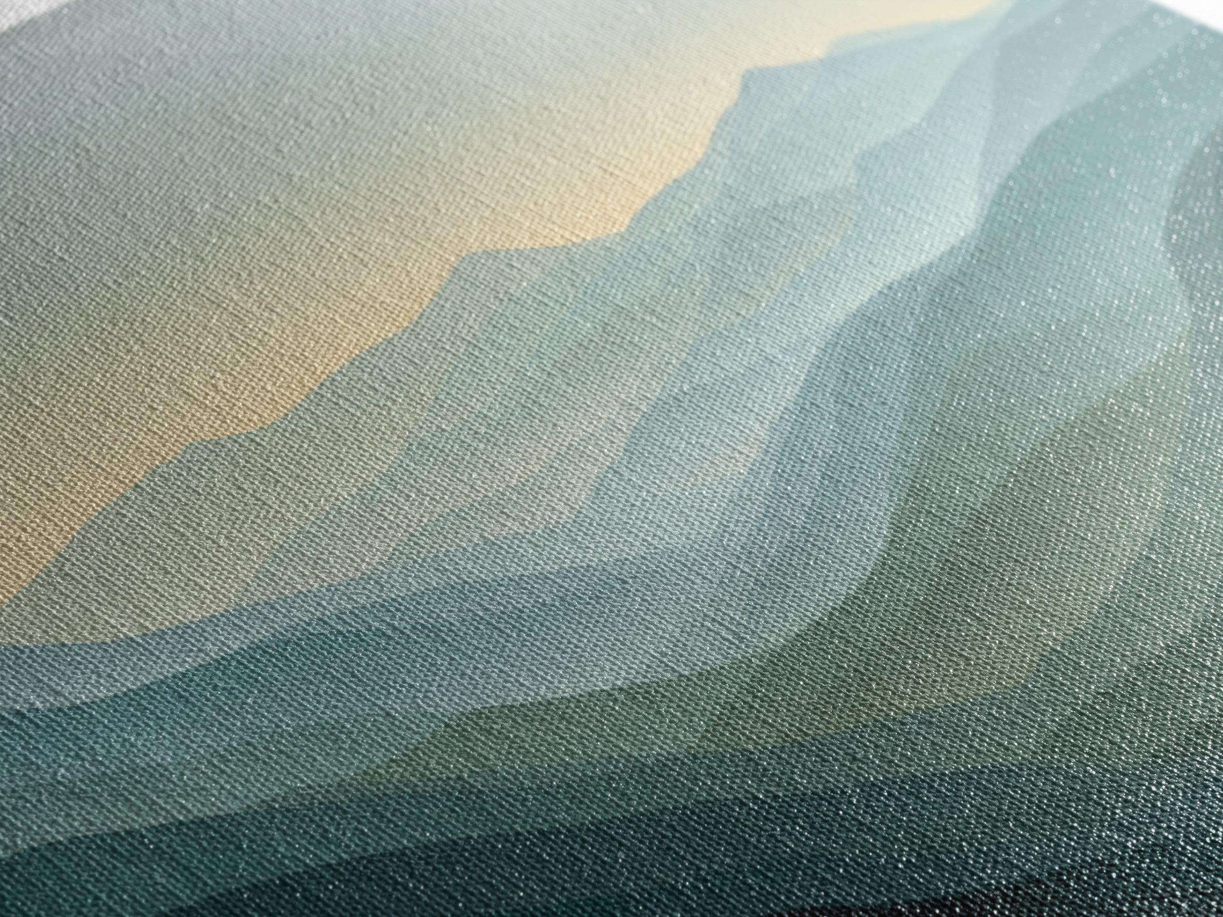 Soft Gradient Sunrise Framed Canvas Print, Dental Office Art, Neutral Decor, Office Decor, Fine Art, Calm, Wall Art, Poster, DOA-2x1-16