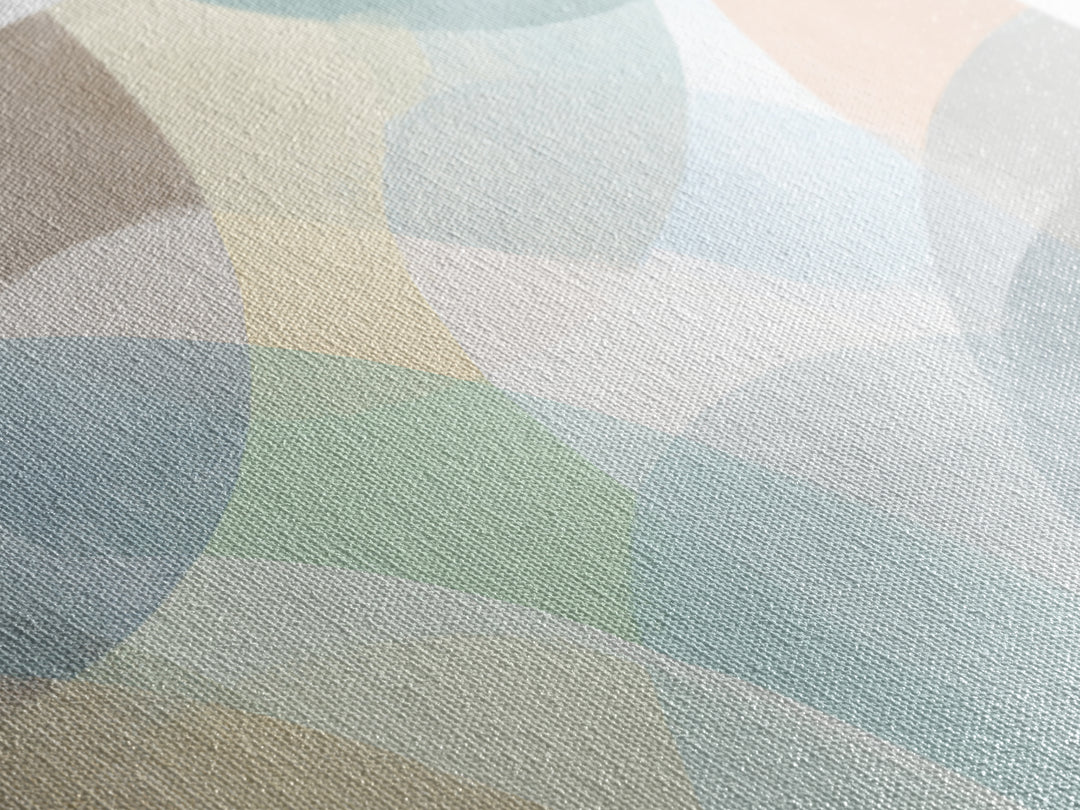 Simple Rainbow Pastel Shapes for Children Canvas Print, Dental Office Art, Gallery Decor, Office Decor, Abstract Art, Calm, DOA-2x1-17