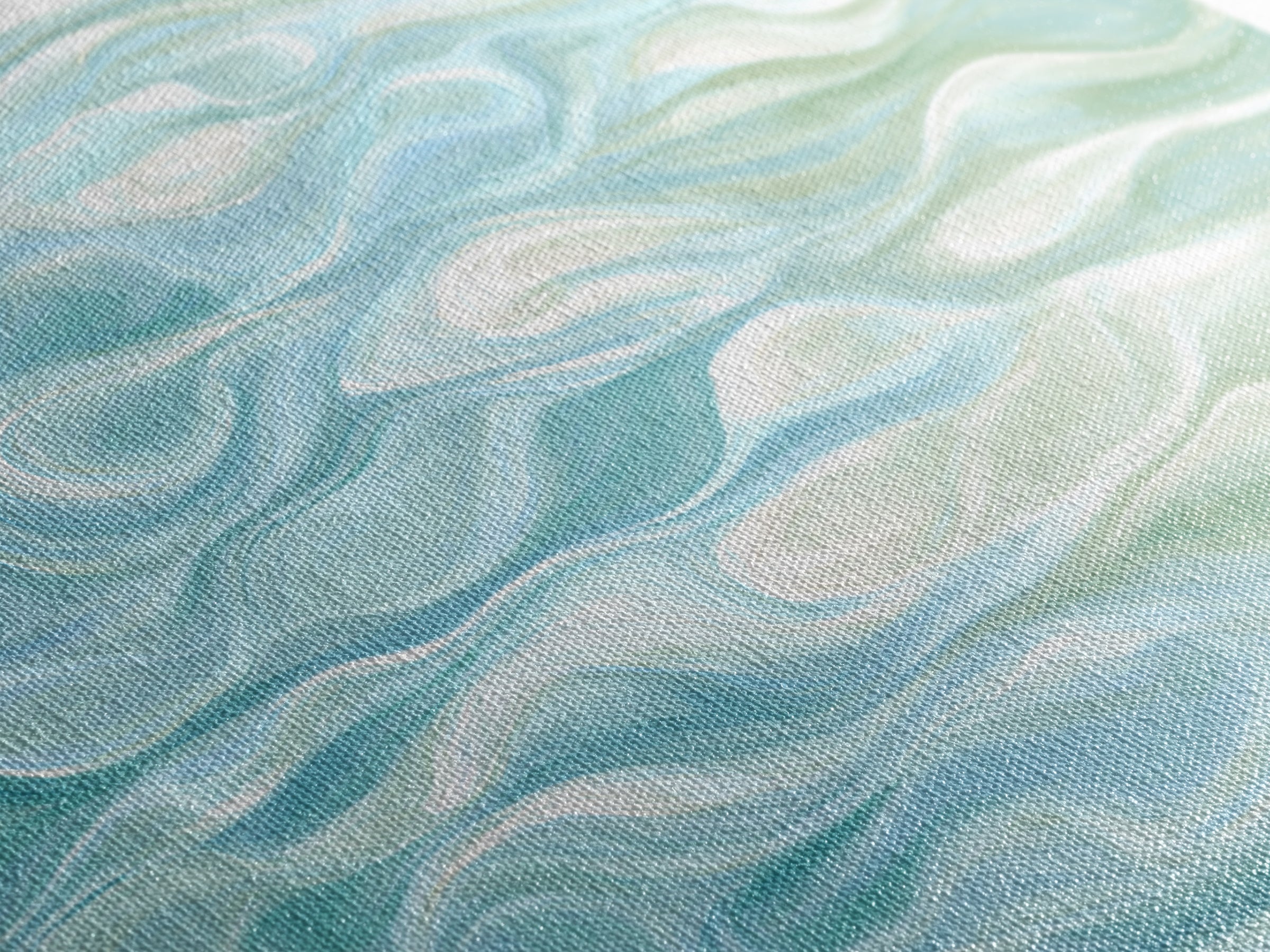 Abstract Water Ripple Pattern Framed Canvas Print, Dental Office Art, Medical Office Art, Office Decor, Abstract Art, Calm, DOA-2x1-33