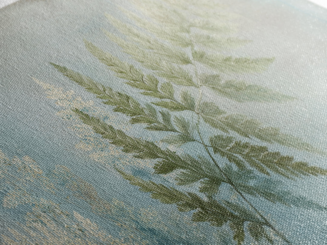Botanical Fern Study Canvas Print, Dental Office Art, Minimalist Decor, Office Decor, Fine Art, Calm, Motivational Poster, DOA-2x1-39