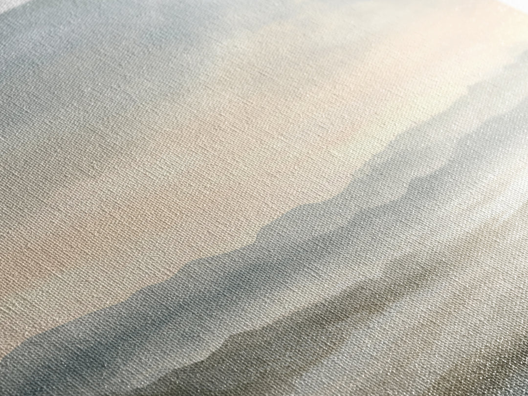 Soft Gradient Sunrise Framed Canvas Print, Dental Office Art, Contemporary Art, Office Decor, Fine Art, Calm, Dental Wall Art, DOA-2x1-40