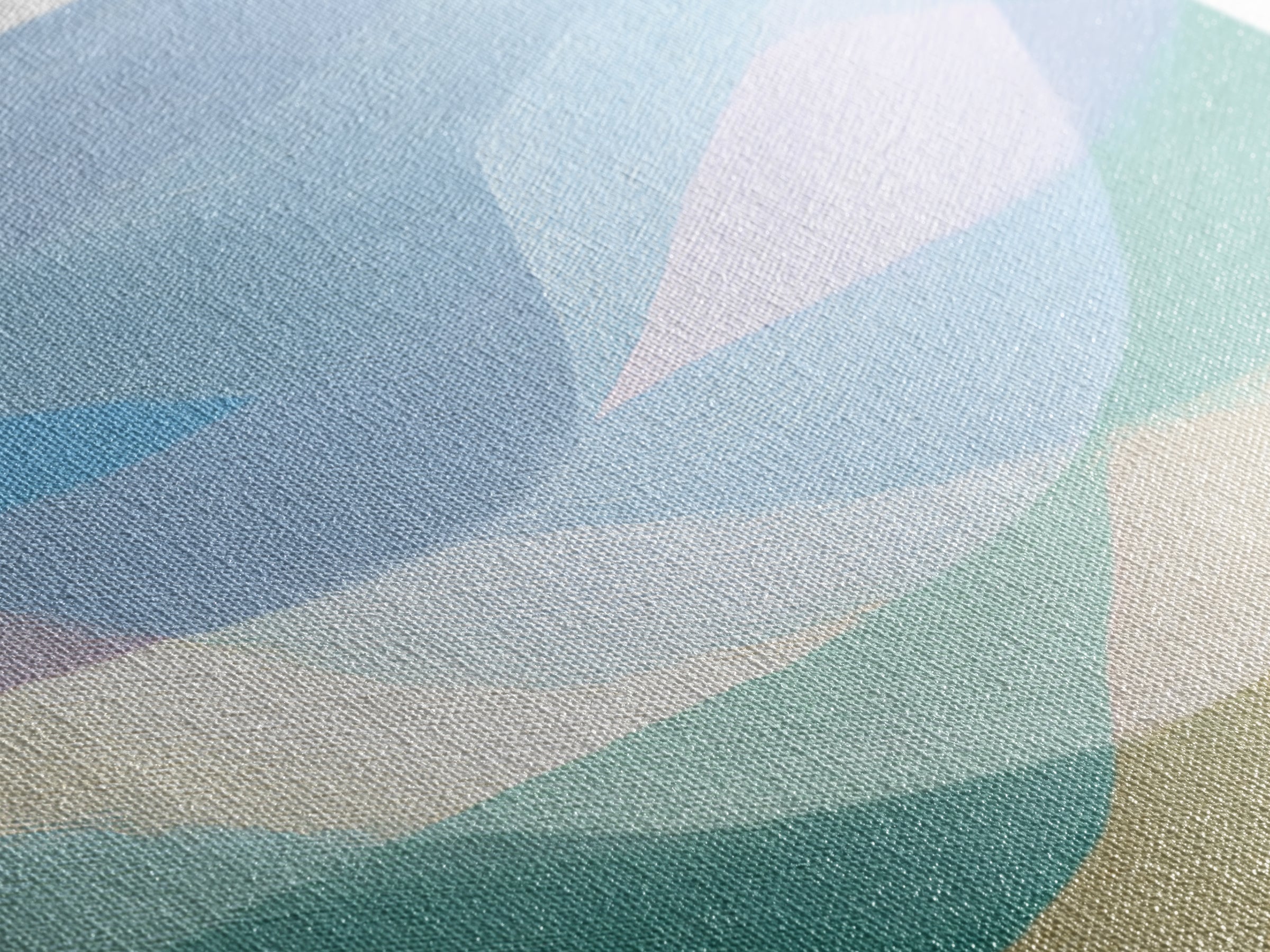 Simple Rainbow Pastel Shapes for Children Canvas Print, Dental Office Art, Gallery Decor, Office Decor, Abstract Art, Calm, DOA-2x1-41