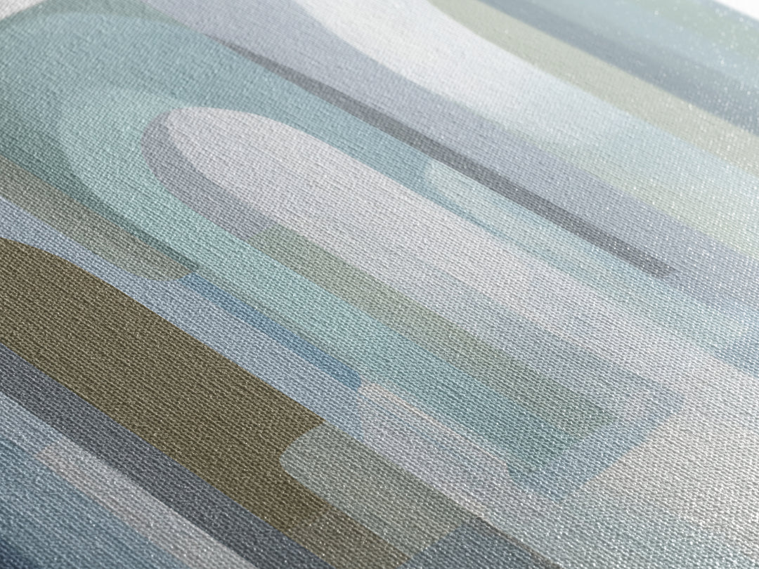 Light Scandinavian Abstract Arches Canvas Print, Dental Office Art, Statement Artwork, Office Decor, Abstract Art, Calm, DOA-2x1-61