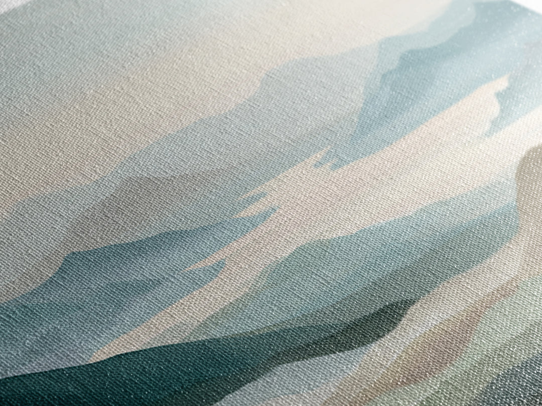 Soft Gradient Sunrise Canvas Print, Dental Office Art, Digital Print, Office Decor, Fine Art, Calm, Medical Office Decor, DOA-2x1-64