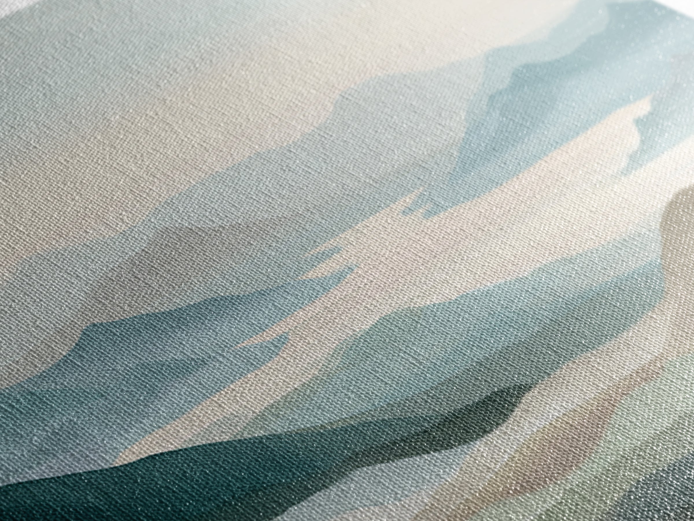Soft Gradient Sunrise Canvas Print, Dental Office Art, Digital Print, Office Decor, Fine Art, Calm, Medical Office Decor, DOA-2x1-64