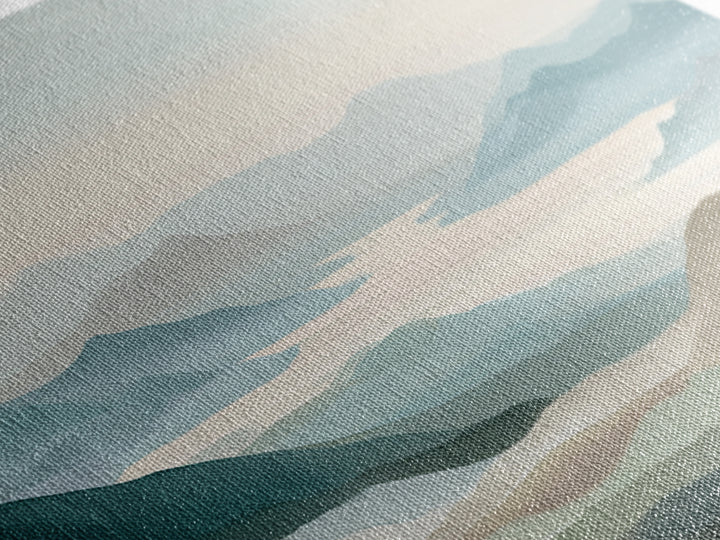 Soft Gradient Sunrise Canvas Print, Dental Office Art, Digital Print, Office Decor, Fine Art, Calm, Medical Office Decor, DOA-2x1-64