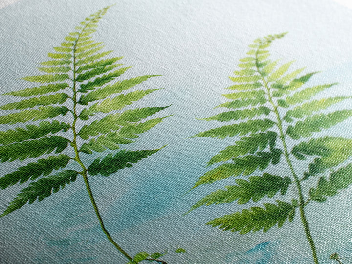 Botanical Fern Study Framed Canvas Print, Dental Office Art, Unique Wall Art, Office Decor, Watercolor Art, Calm, DOA-2x3-3