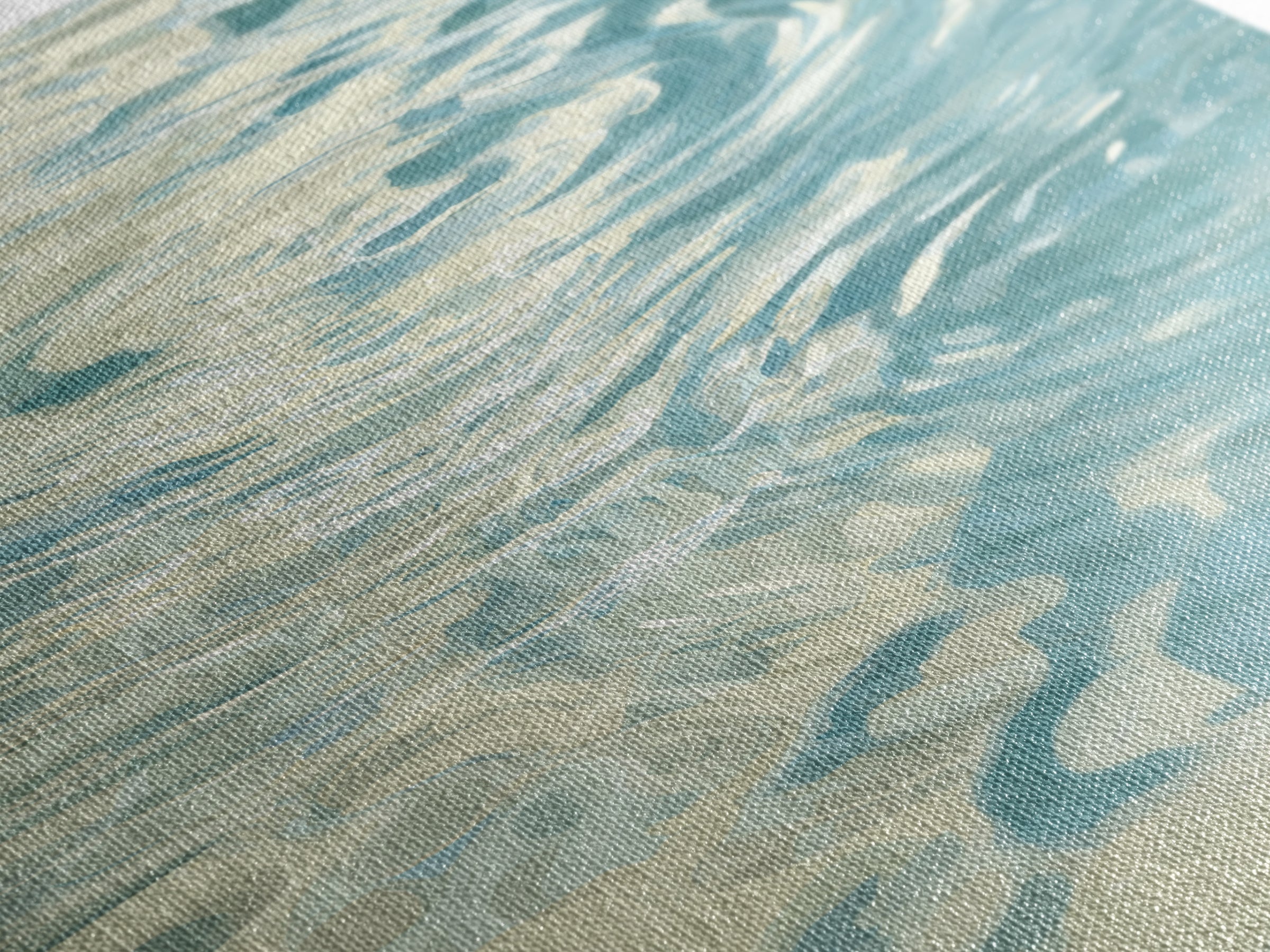 Abstract Water Ripple Pattern Framed Canvas Print, Dental Office Art, Room Decor, Office Decor, Abstract Art, Calm, DOA-2x3-69