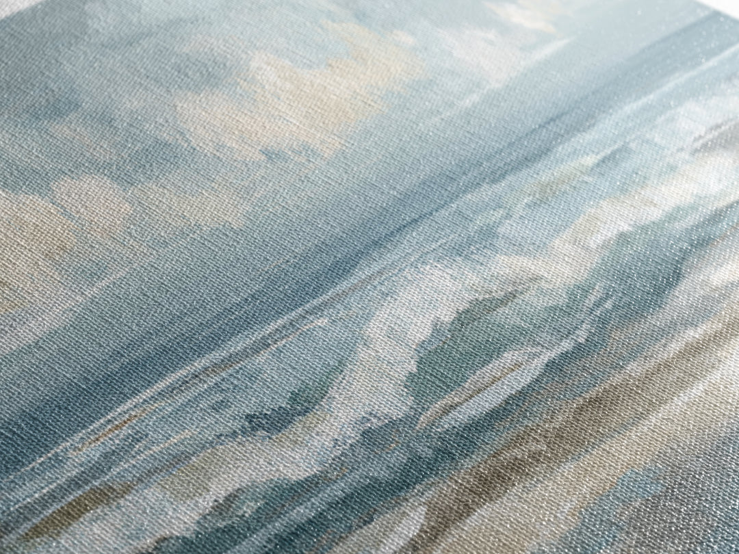 Calming Abstract Ocean Waves Canvas Print, Dental Office Art, Dental, Office Decor, Watercolor Art, Calm, Tooth Art, DOA-3x1-41
