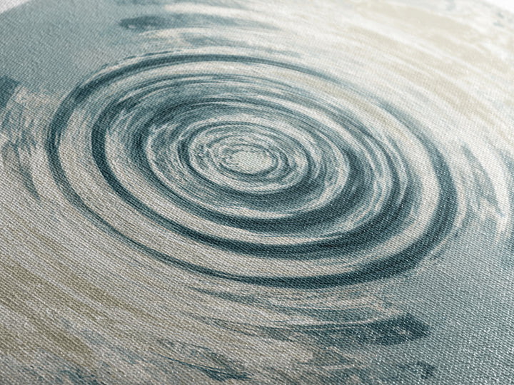 Abstract Water Ripple Pattern Framed Canvas Print, Dental Office Art, Unique Wall Art, Office Decor, Calm, Dental Assistant, DOA-3x1-53
