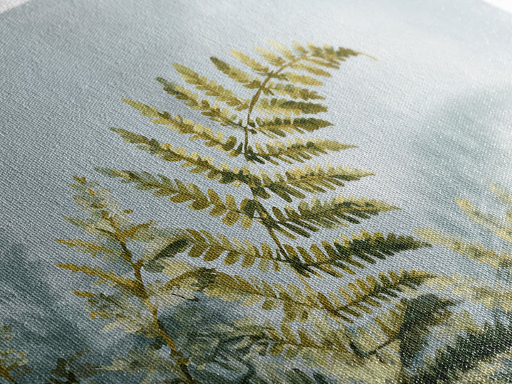 Botanical Fern Study Framed Canvas Print, Dental Office Art, Room Decor, Office Decor, Oil Painting, Calm, Minimalist Wall Art, DOA-3x2-23
