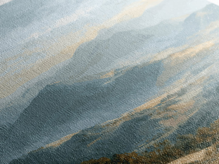 Gentle Mountain Landscape Canvas Print, Dental Office Art, Minimalist Decor, Office Decor, Oil Painting, Calm, DOA-3x2-32