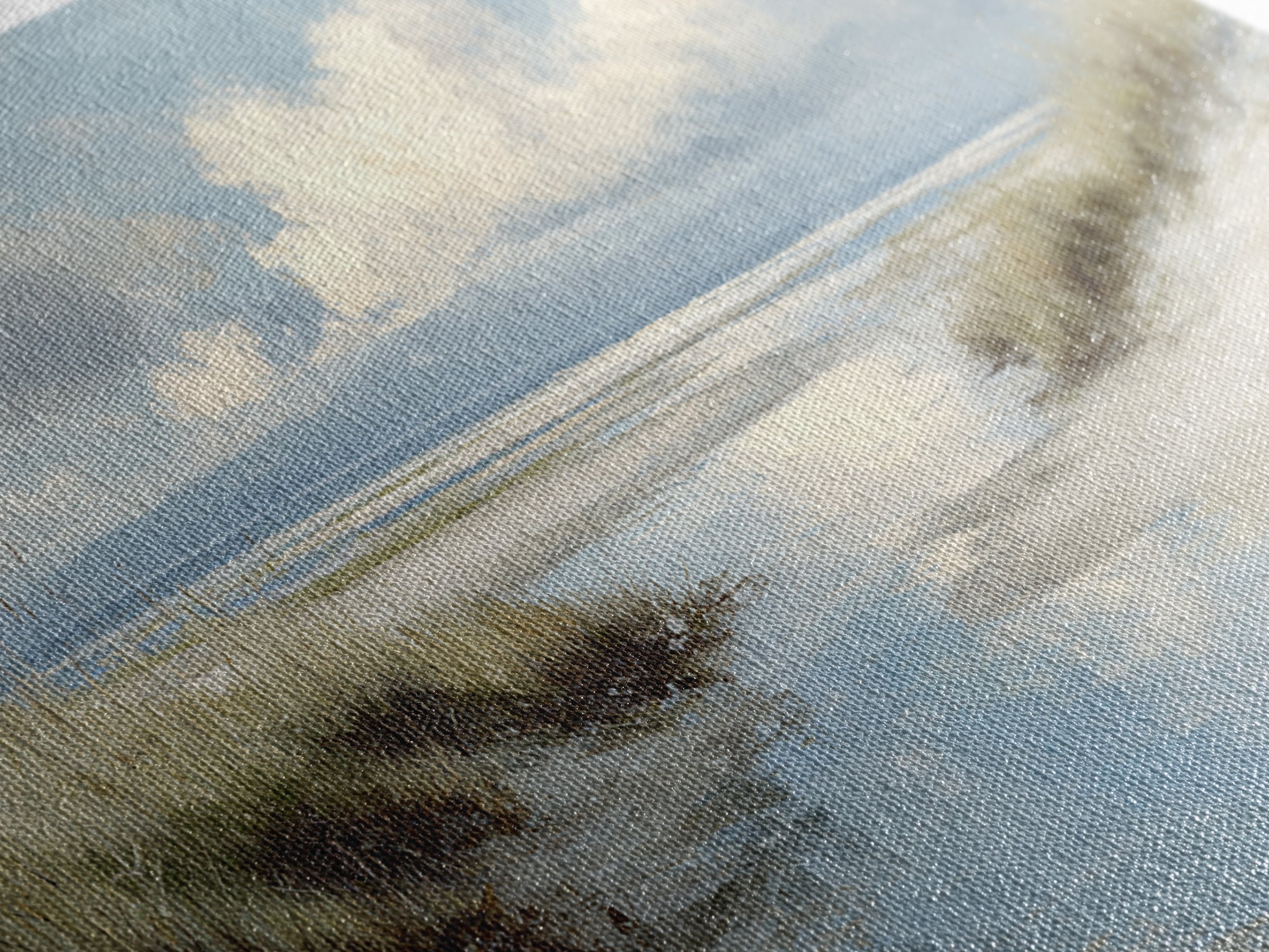 Quiet Coastal Dunes Framed Canvas Print, Dental Office Art, Office Decor, Oil Painting, Calm, Medical Art, Medical Office Decor, DOA-3x2-50