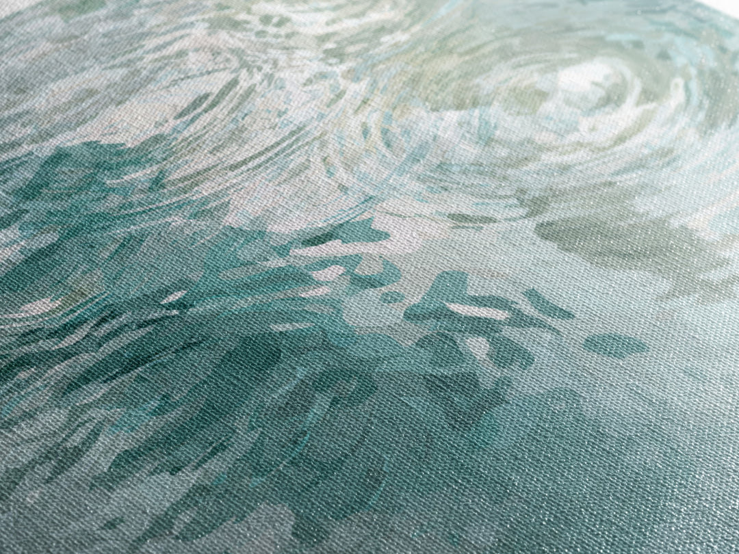 Abstract Water Ripple Pattern Framed Canvas Print, Dental Office Art, Unique Wall Art, Office Decor, Abstract Art, Calm, DOA-3x2-65