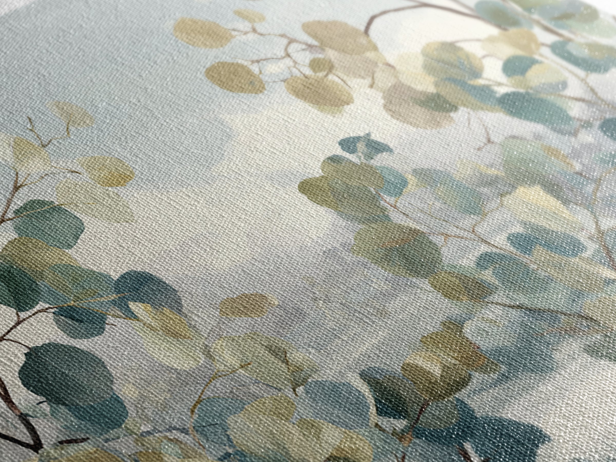 Soft Botanical Eucalyptus Print for Clean Atmosphere Canvas Print, Dental Office Art, Printable Wall Art, Office Decor, Calm, DOA-3x2-79