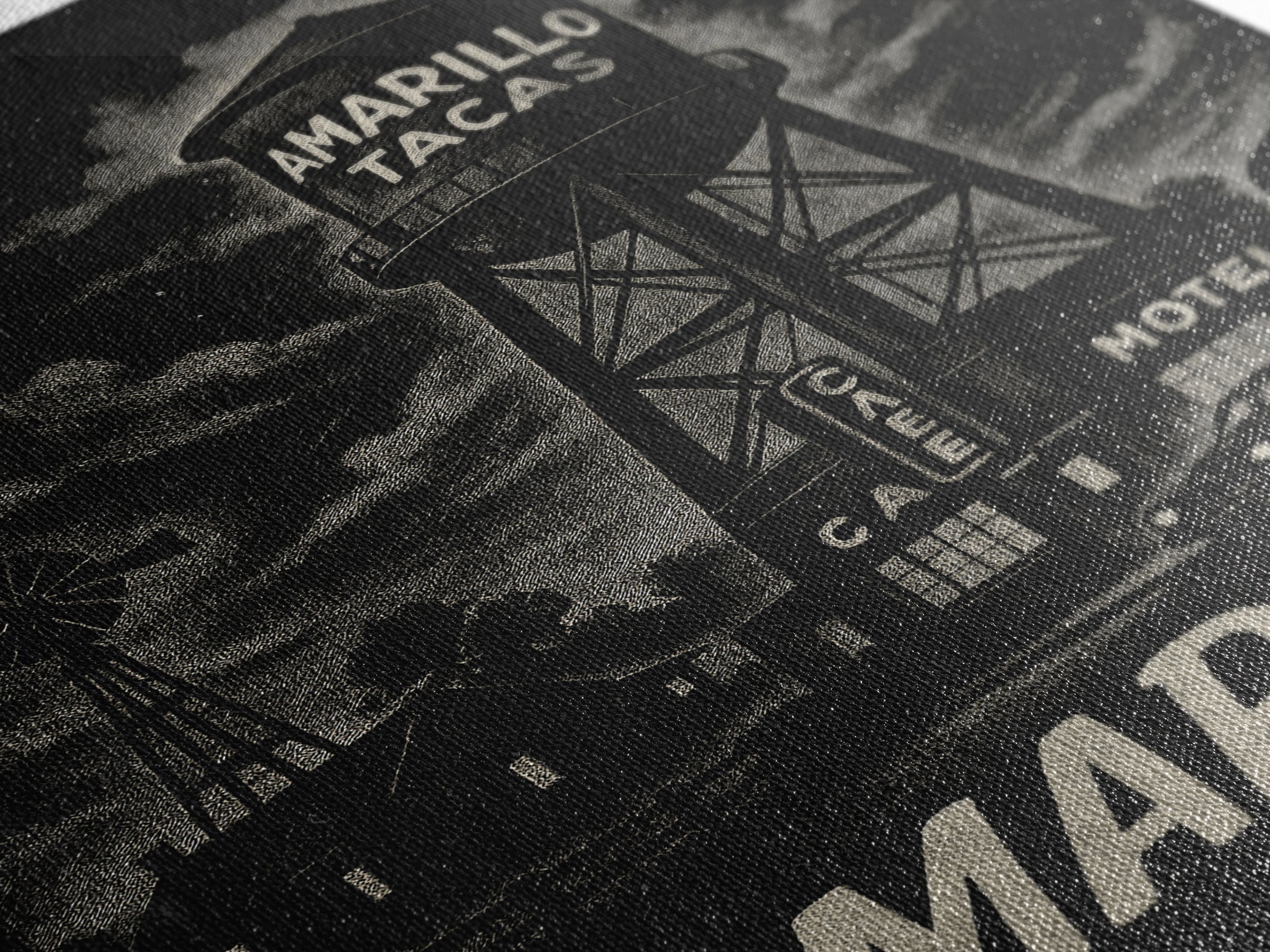 Amarillo Travel Poster, Framed Canvas Print, Vintage Noir Poster Art, Amarillo Travel Art, Vintage City Poster, Retro Travel Print