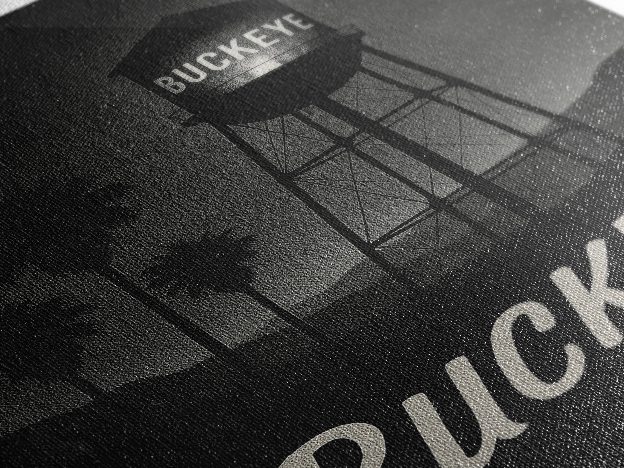 Buckeye Arizona Travel Poster, Framed Canvas Print, Black And White Travel Art, Buckeye Art Print, Travel Wall Decor, Home Office Decor