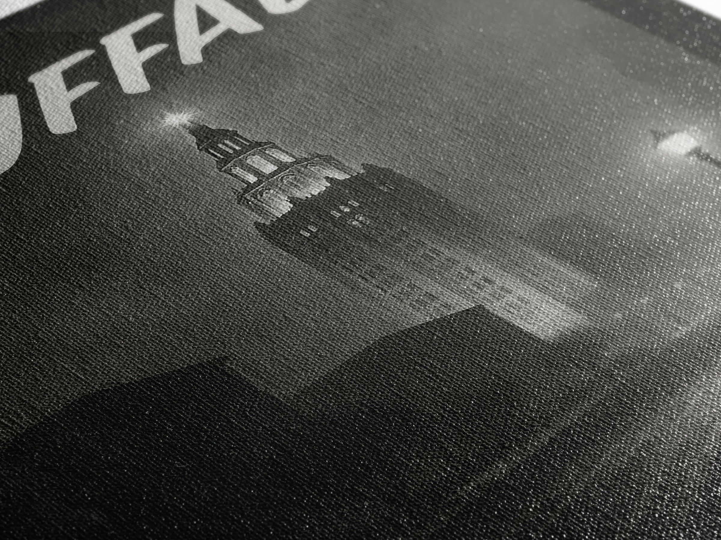 Buffalo Travel Poster, Framed Canvas Print, Dark Moody City Wall Art, Buffalo Poster Print, City Art Print, Vintage City Art, Art Print