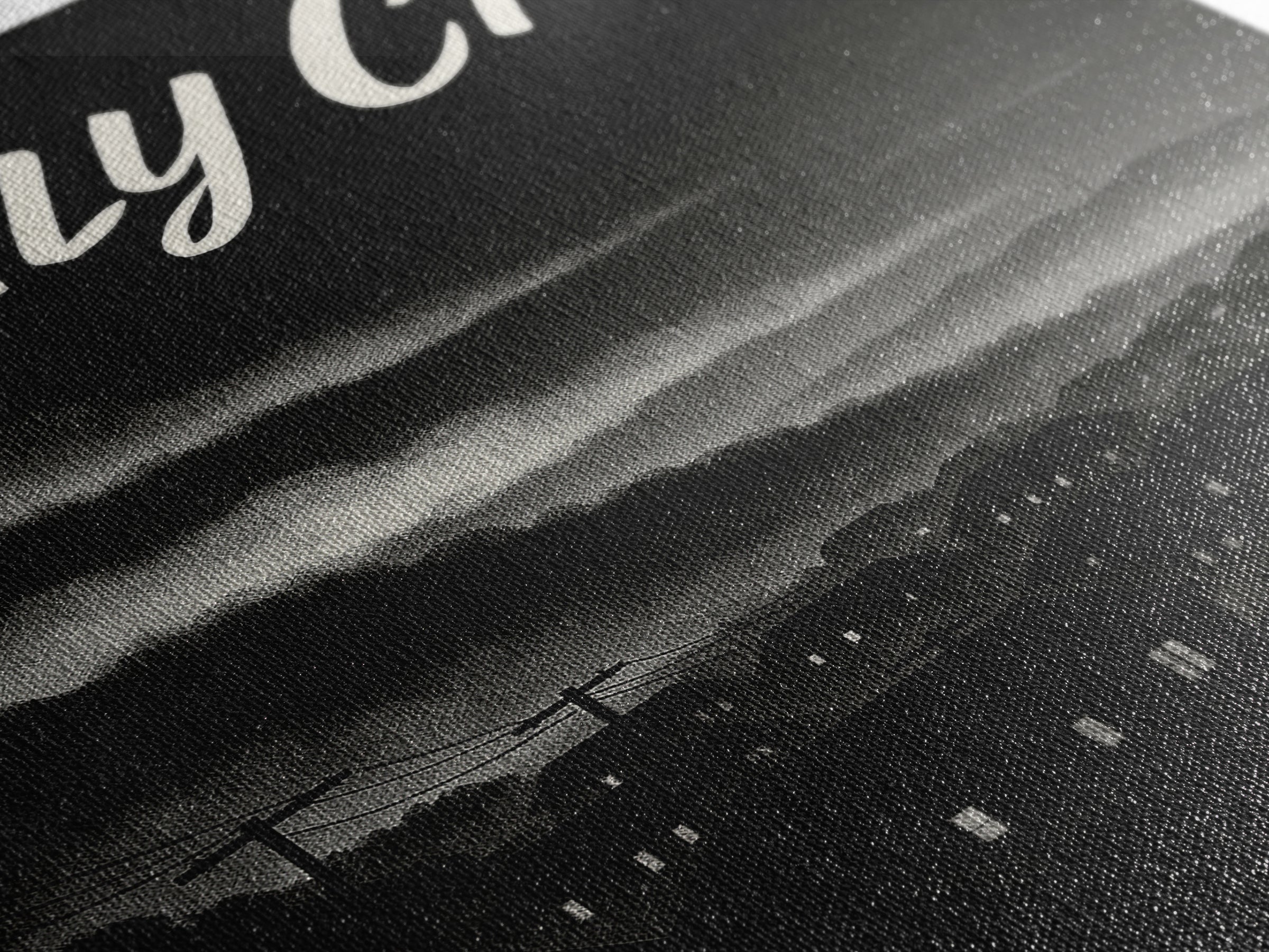 Daly City Travel Poster, Framed Canvas Print, Vintage Noir Poster Art, Daly City Art Print, Travel Poster Art, City Illustration