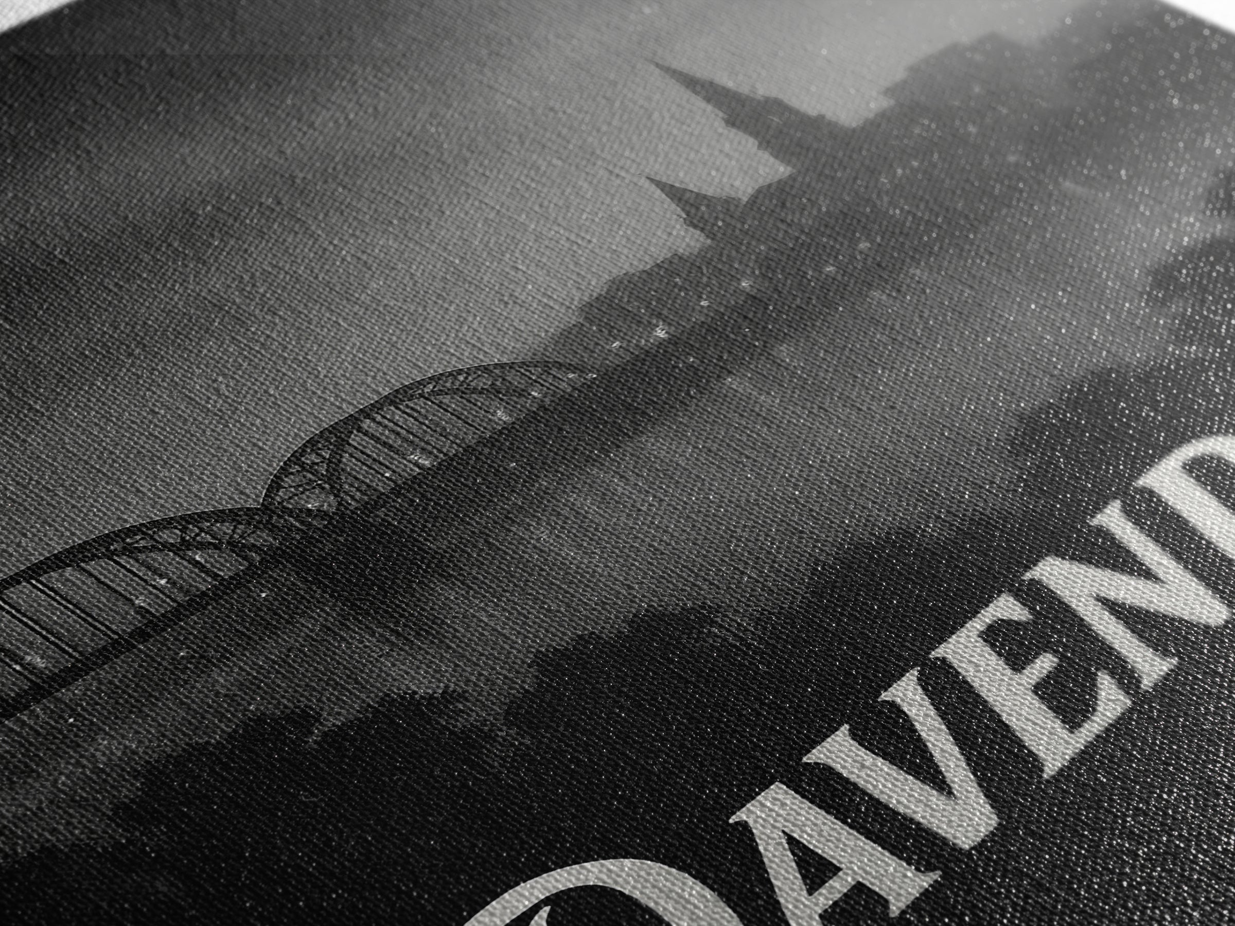 Davenport Iowa Travel Poster, Canvas Print, Night Street Poster Art, Davenport City Art, Travel Art Print, Vintage Travel Print, Travel Gift