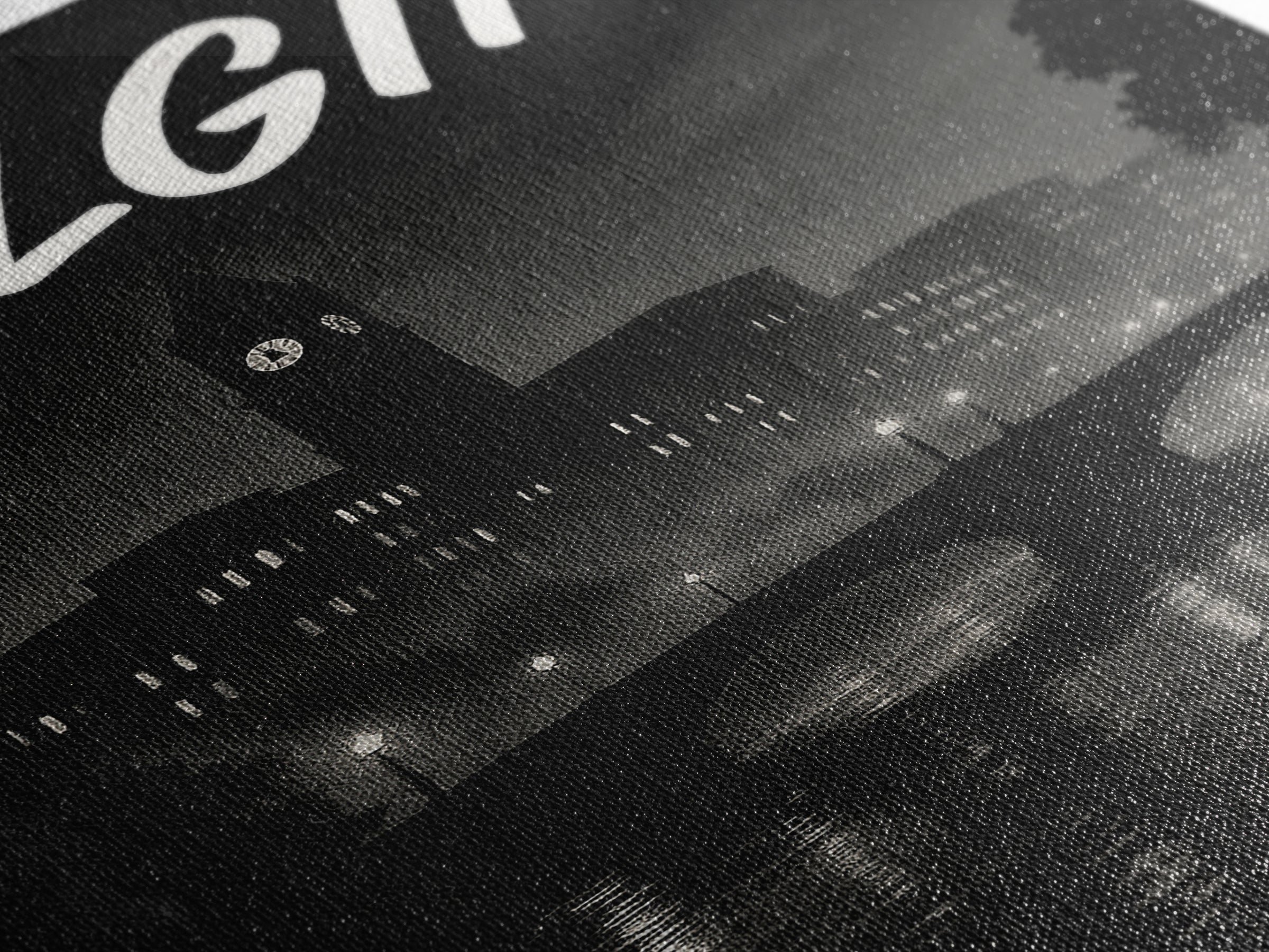 Elgin Illinois Travel Poster, Canvas Print, Dark Moody City Wall Art, Elgin City Art, Travel Poster Art, Wall Art, Travel Wall Decor