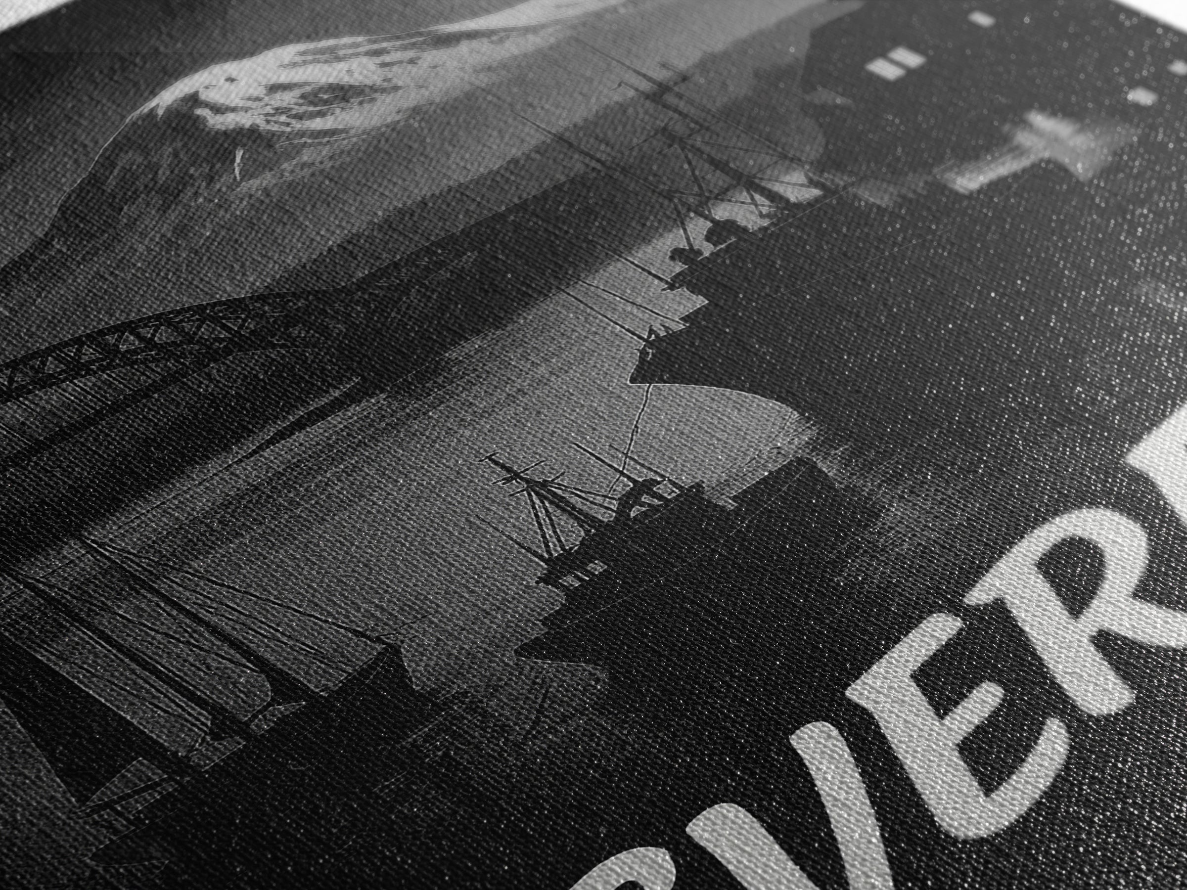Everett Washington Travel Poster, Canvas Print, Black And White Travel Art, Everett Art Print, Vintage City Art, Wall Art, Poster Print