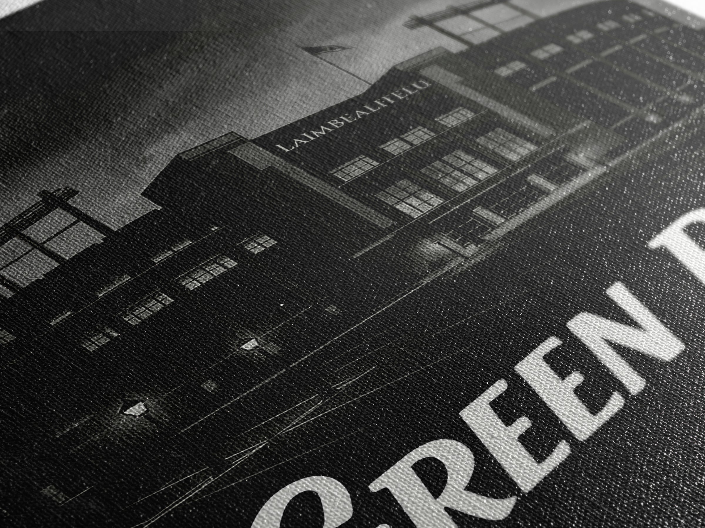 Green Bay Travel Poster, Canvas Print, Dark Moody City Wall Art, Green Bay Travel Art, Modern Wall Decor, Travel Poster Set, City Poster