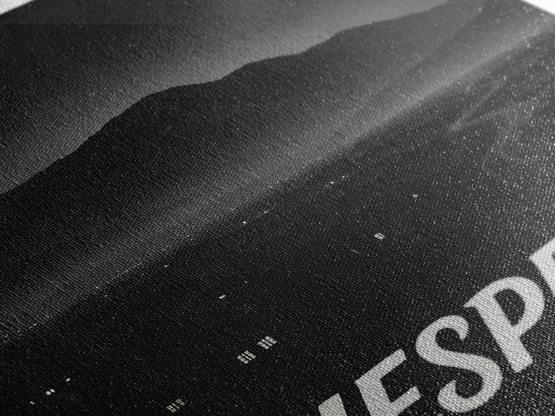 Hesperia California Travel Poster, Canvas Print, Vintage Noir Poster Art, Hesperia Art Print, Travel Art, Travel Wall Art, Wall Art