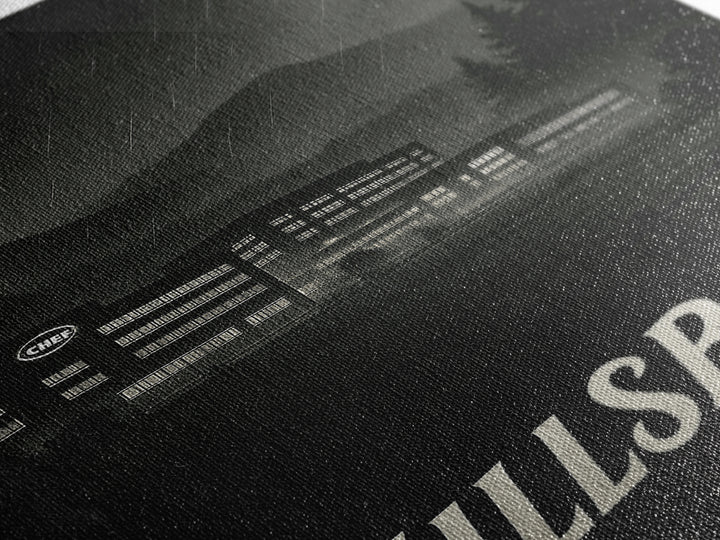 Hillsboro Oregon Travel Poster, Canvas Print, Black And White Travel Art, Hillsboro Poster Print, Wanderlust Decor, Eclectic Wall Decor