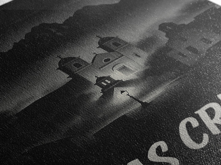 Las Cruces New Mexico Travel Poster, Canvas Print, Black And White Travel Art, Las Cruces Art Print, Travel Print, Vintage Travel Art