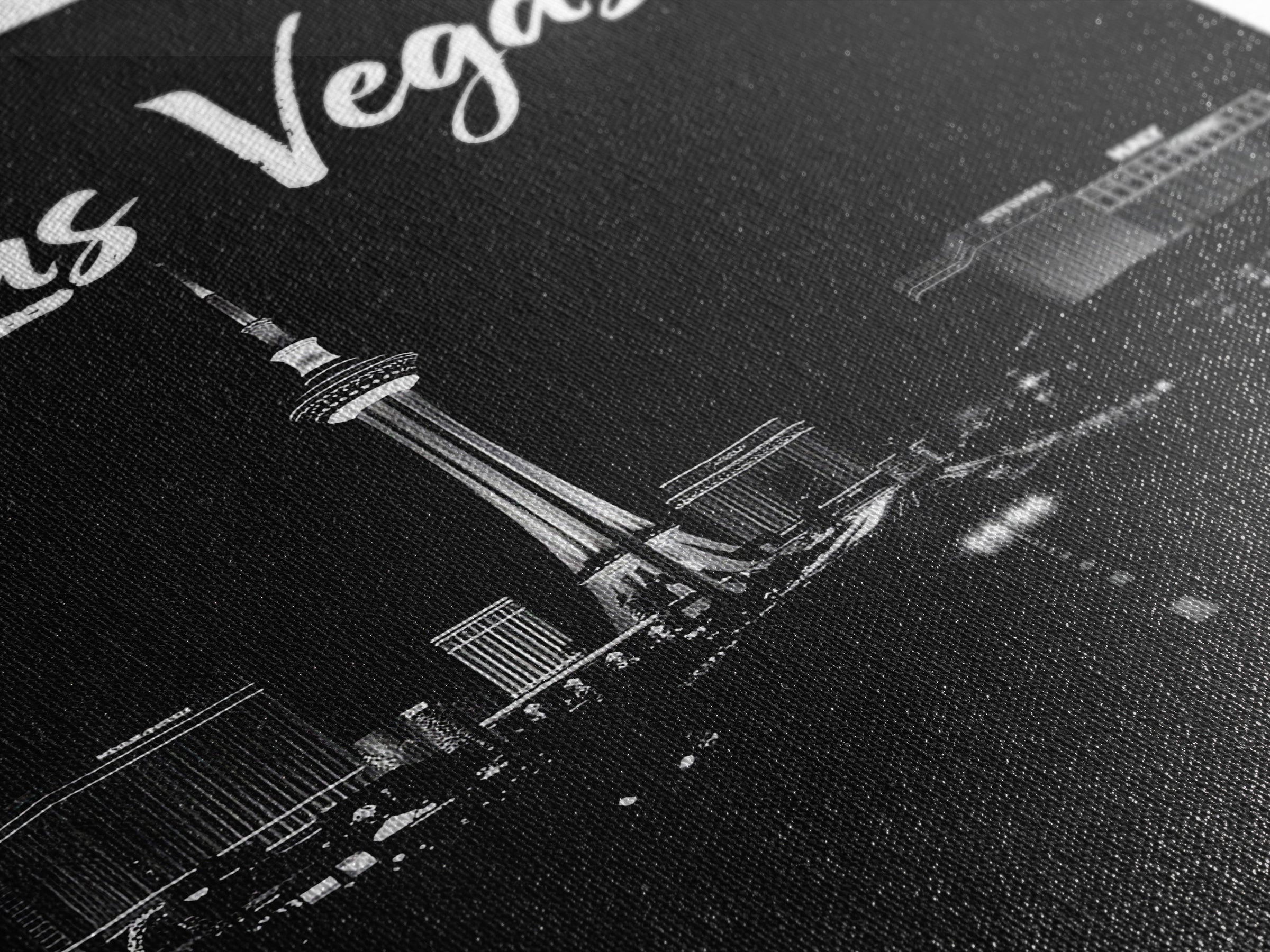Las Vegas Nevada Travel Poster, Framed Canvas Print, Night Street Poster Art, Las Vegas Travel Art, Vintage City Poster, Travel Art Print