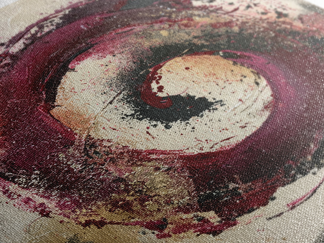 Abstract Red Wine Swirl Canvas Print, Dining Room Art, Printable Art, Dining Room Decor, Abstract Art, Dining, Coastal Wall Art, DRA-1x1-18