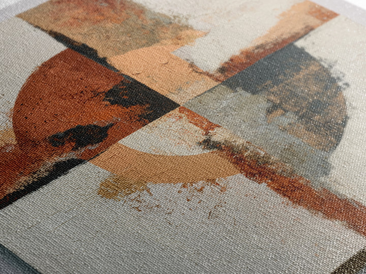 Abstract Composition in Appetite Friendly Warm Tones Canvas Print, Dining Room Art, Abstract Art, Dining Room Decor, Dining, DRA-1x1-28