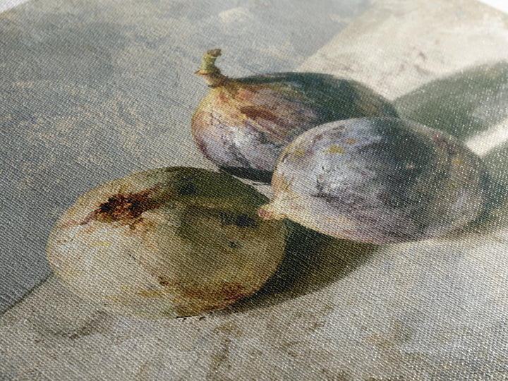 Figs on Marble Framed Canvas Print, Dining Room Art, Printable Art, Dining Room Decor, Fine Art, Dining, Coastal Wall Art, DRA-1x1-47