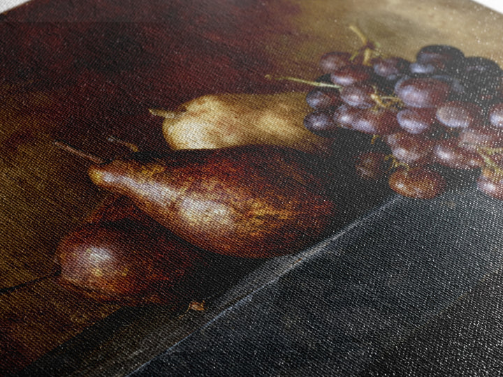 Classical Fruit Still Life Canvas Print, Dining Room Art, Kitchen Prints, Dining Room Decor, Fine Art, Dining, Art Print, DRA-1x1-49