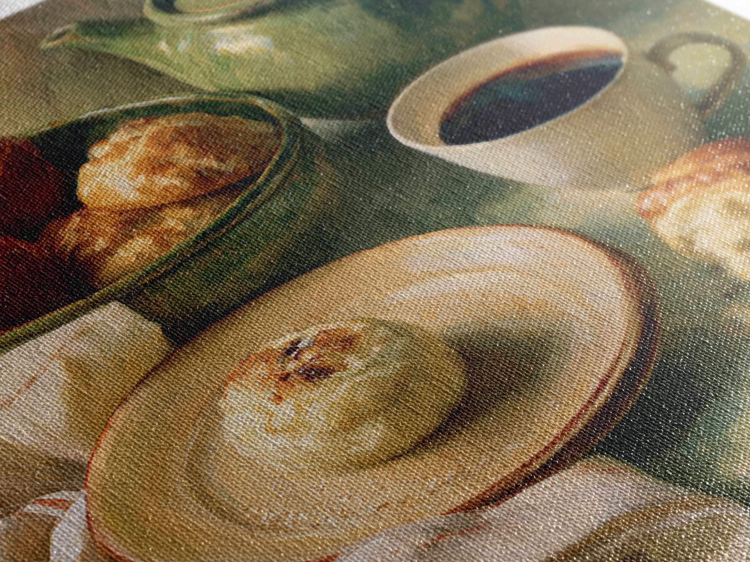 Coffee and Pastry Scene for Breakfast Nook Canvas Print, Dining Room Art, Food Art, Dining Room Decor, Fine Art, Dining, DRA-1x1-86