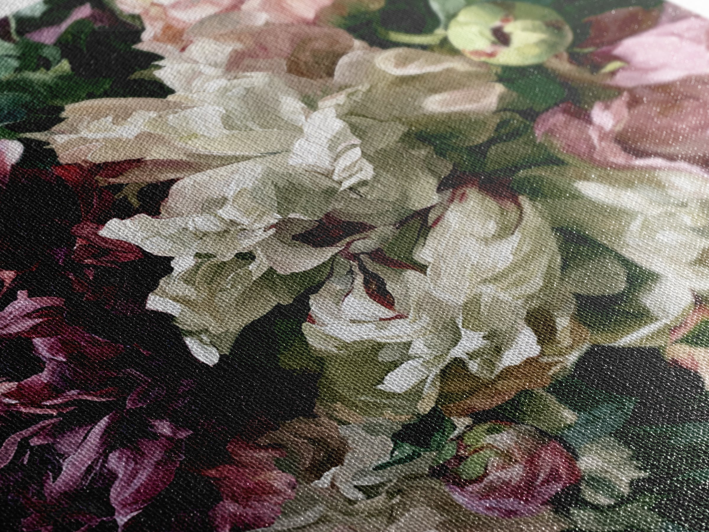Large Floral Centerpiece Canvas Print, Dining Room Art, Wall Decor, Dining Room Decor, Fine Art, Dining, Contemporary Art, DRA-1x1-98