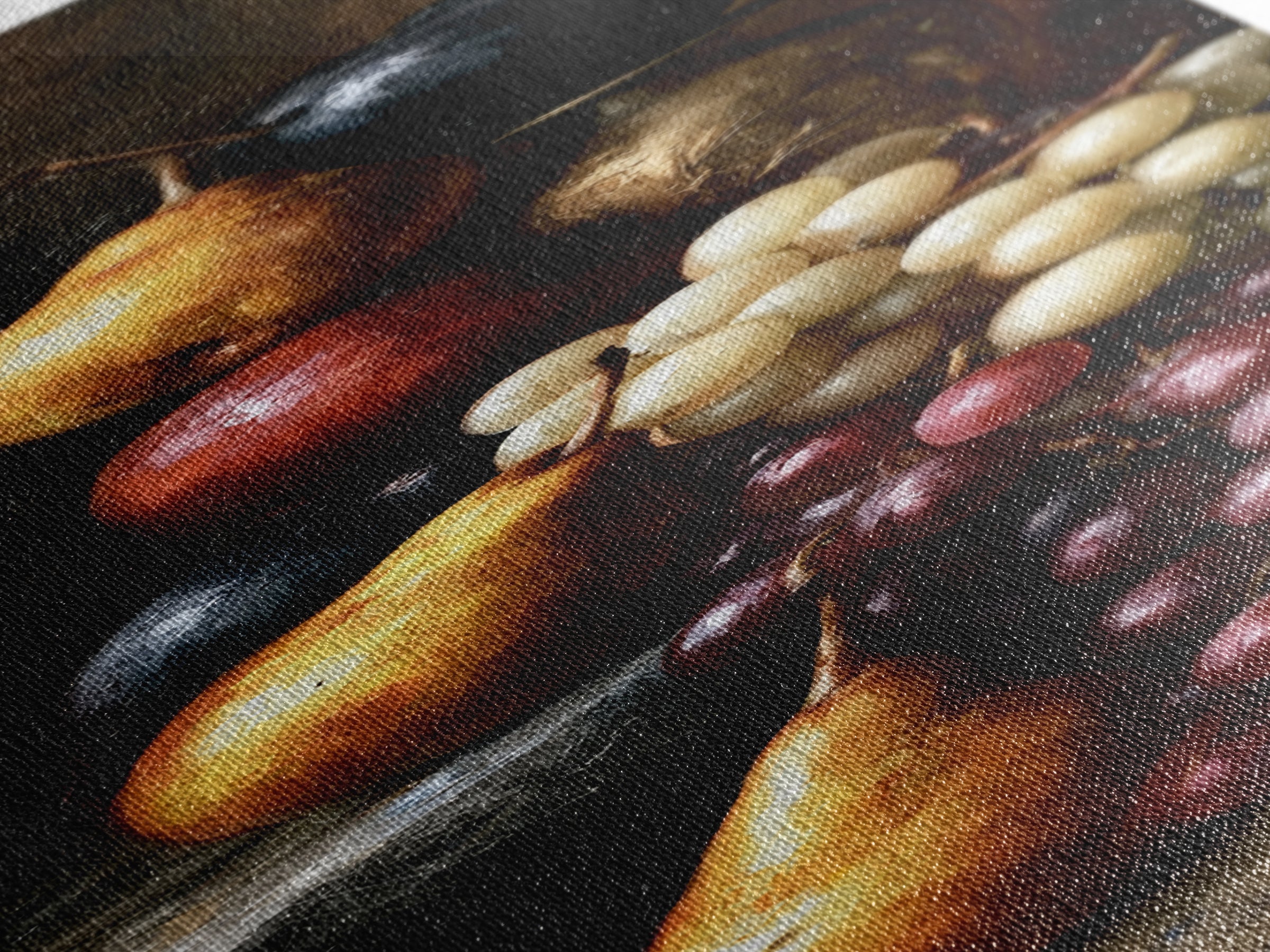 Classical Fruit Still Life Canvas Print, Dining Room Art, Trendy Wall Art, Dining Room Decor, Fine Art, Dining, DRA-1x3-13