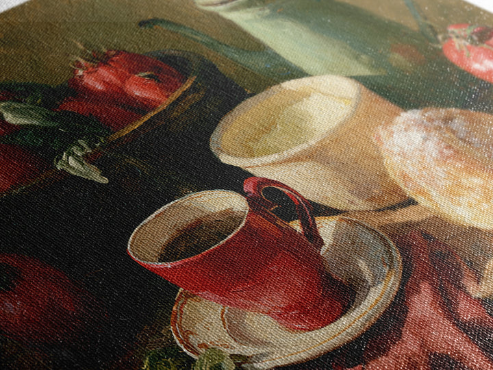 Coffee and Pastry Scene for Breakfast Nook Canvas Print, Dining Room Art, Room Decor, Dining Room Decor, Fine Art, Dining, DRA-2x1-58