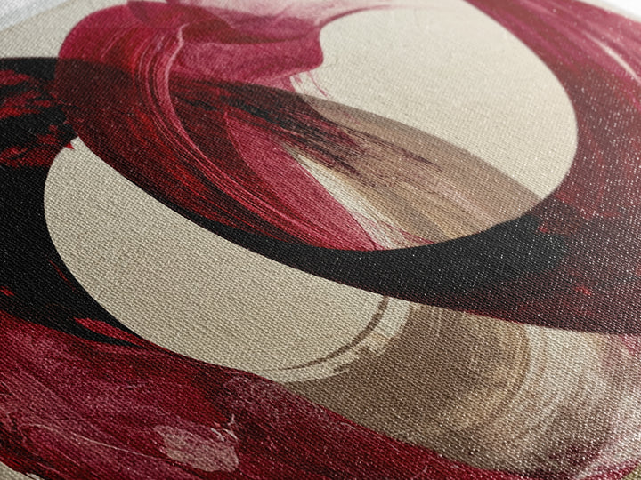 Abstract Red Wine Swirl Canvas Print, Dining Room Art, Statement Artwork, Dining Room Decor, Abstract Art, Dining, DRA-2x1-62